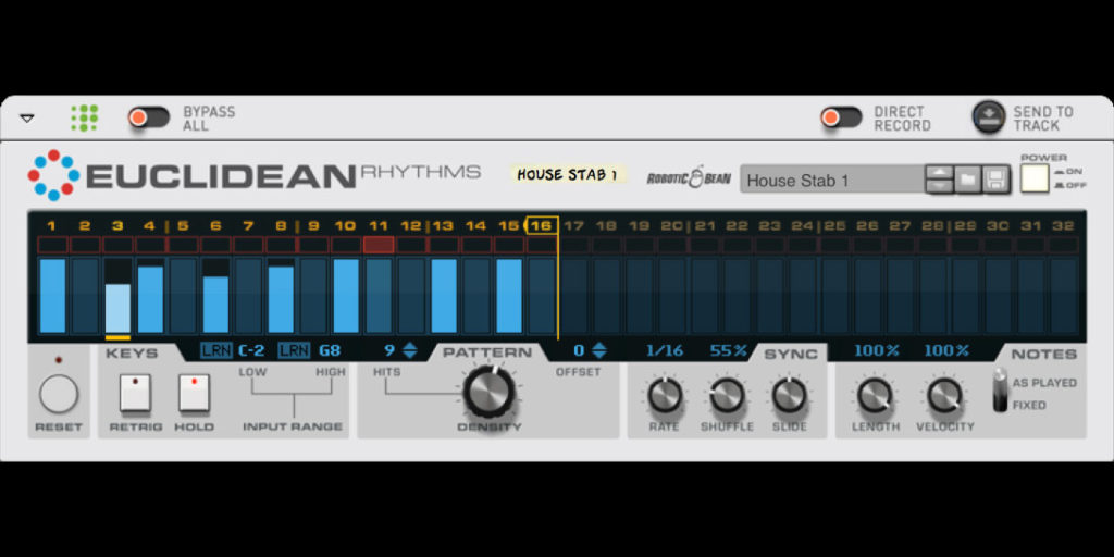 Euclidean Rhythms Robotic Bean