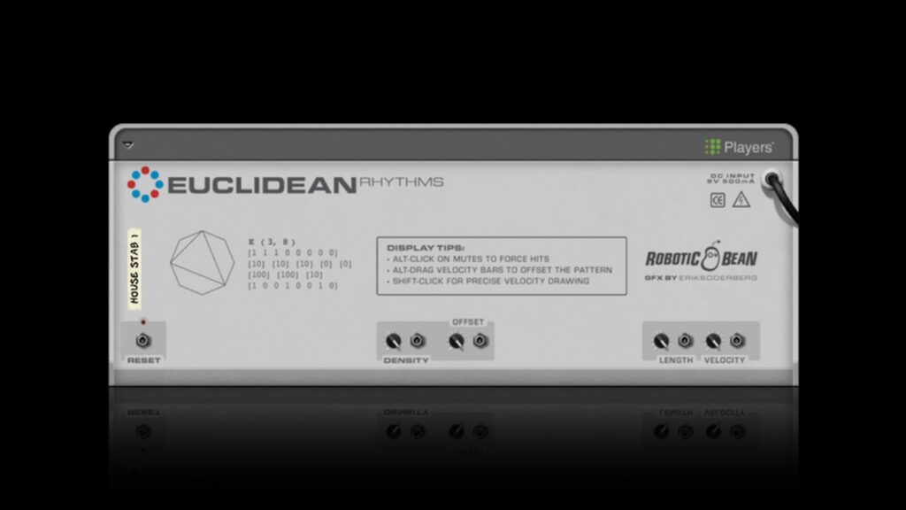 Euclidean Rhythms – back panel