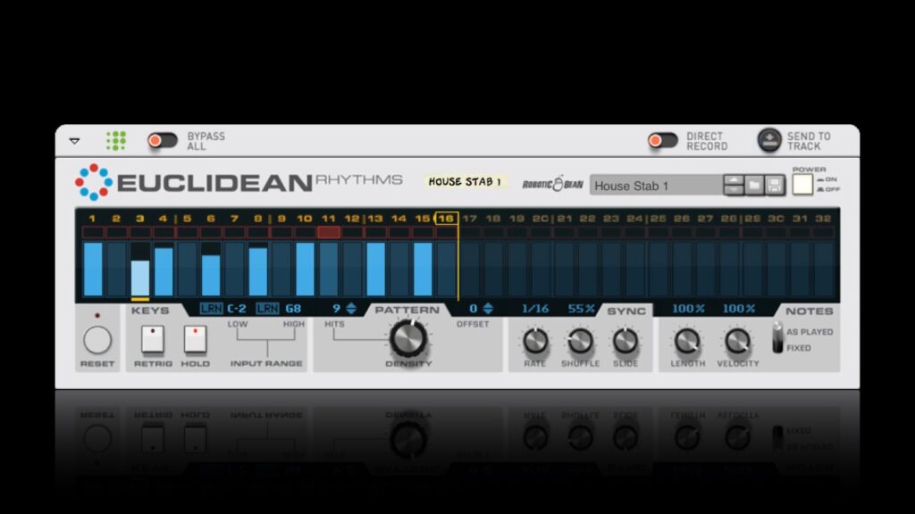 Euclidean Rhythms – front panel