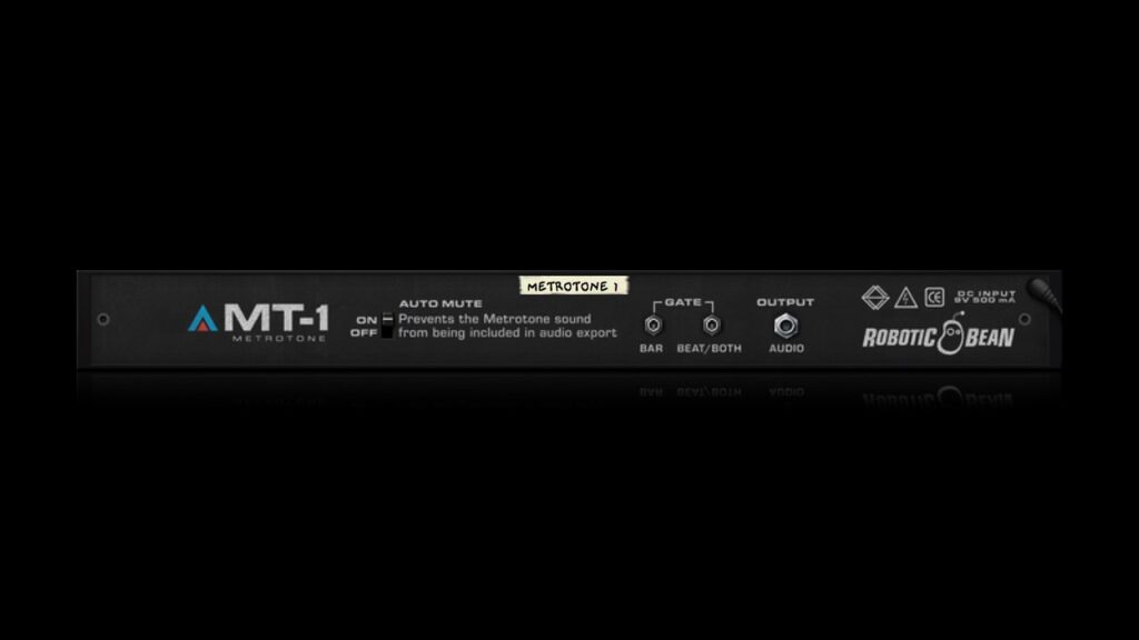 MT-1 MetroTone Metronome – back panel