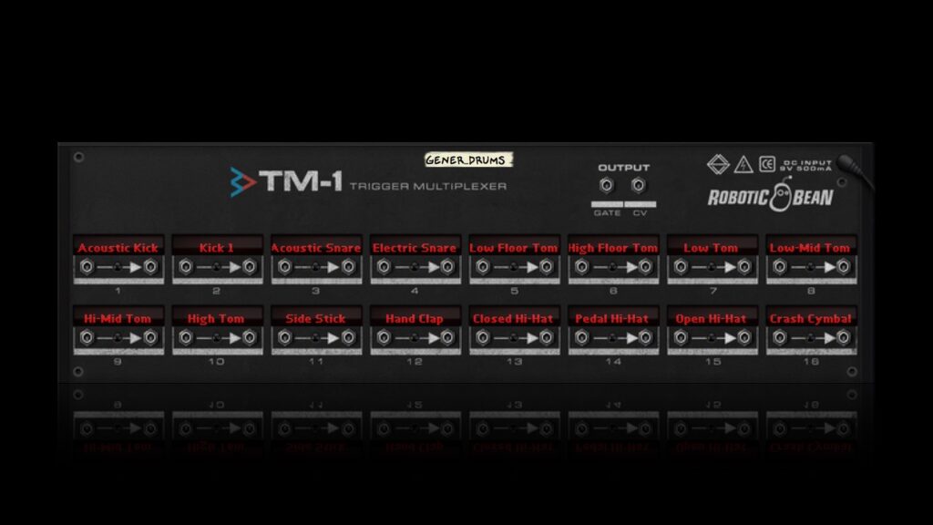 TM-1 Trigger Multiplexer – back panel