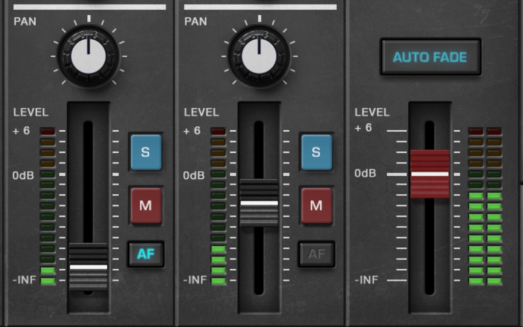 Auto Fade buttons on fron panel.